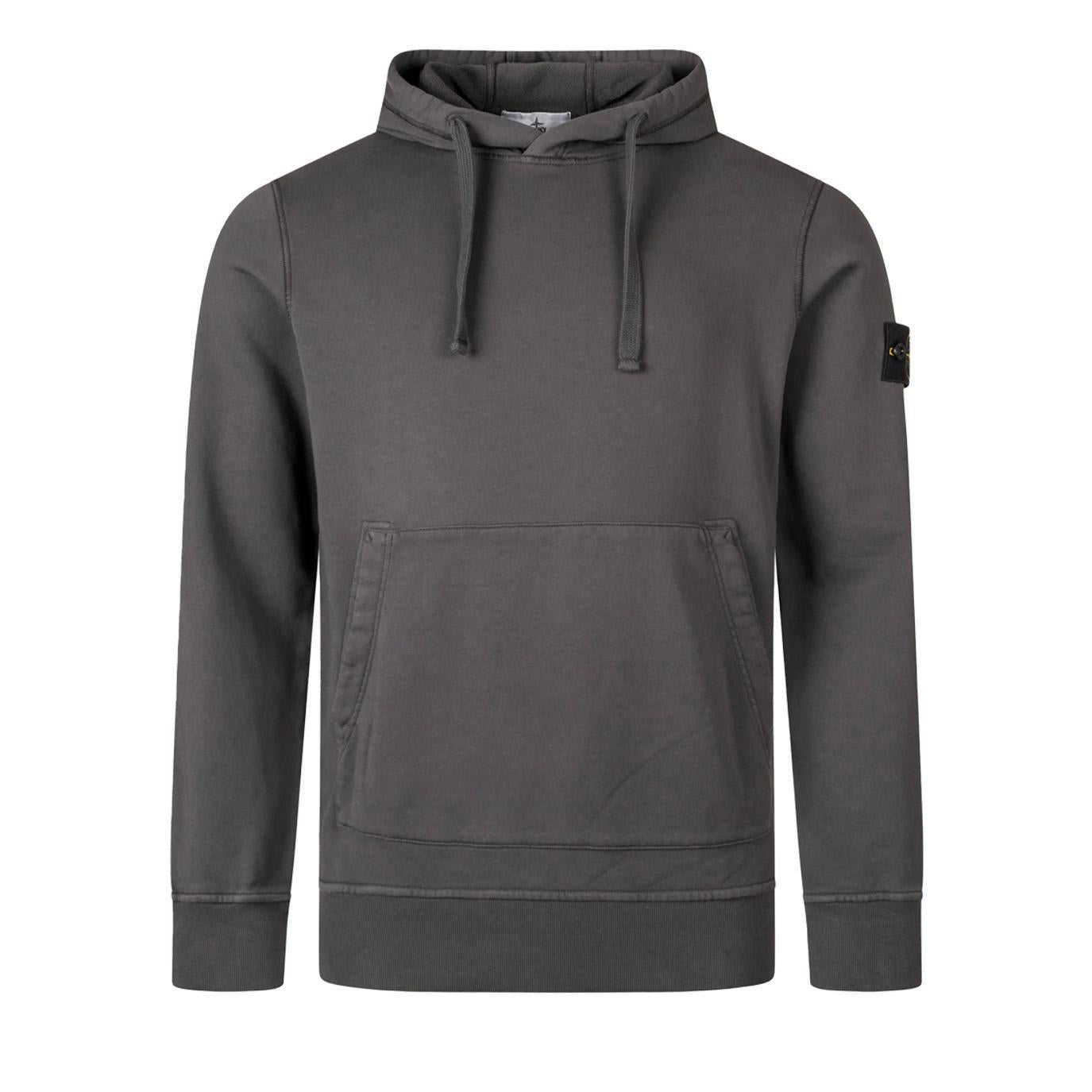 Stone Island Cotton Fleece Hooded Sweatshirt in Lead GreyHoodies & Zip - UpsStone IslandDPUS Designer Outlet8053813486419XSStone Island Cotton Fleece Hooded Sweatshirt in Lead Grey