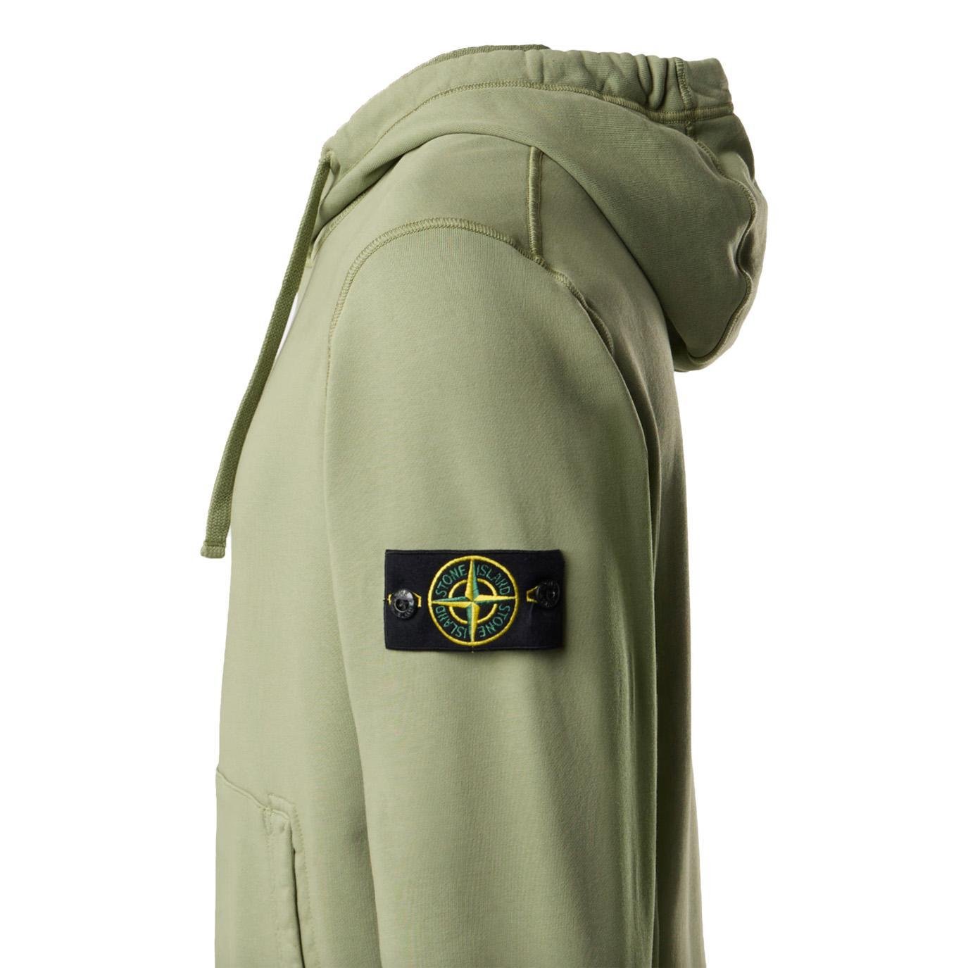 Stone Island Cotton Fleece Hooded Sweatshirt in Sage GreenHoodies & Zip - UpsStone IslandDPUS Designer Outlet8053813464868SStone Island Cotton Fleece Hooded Sweatshirt in Sage Green
