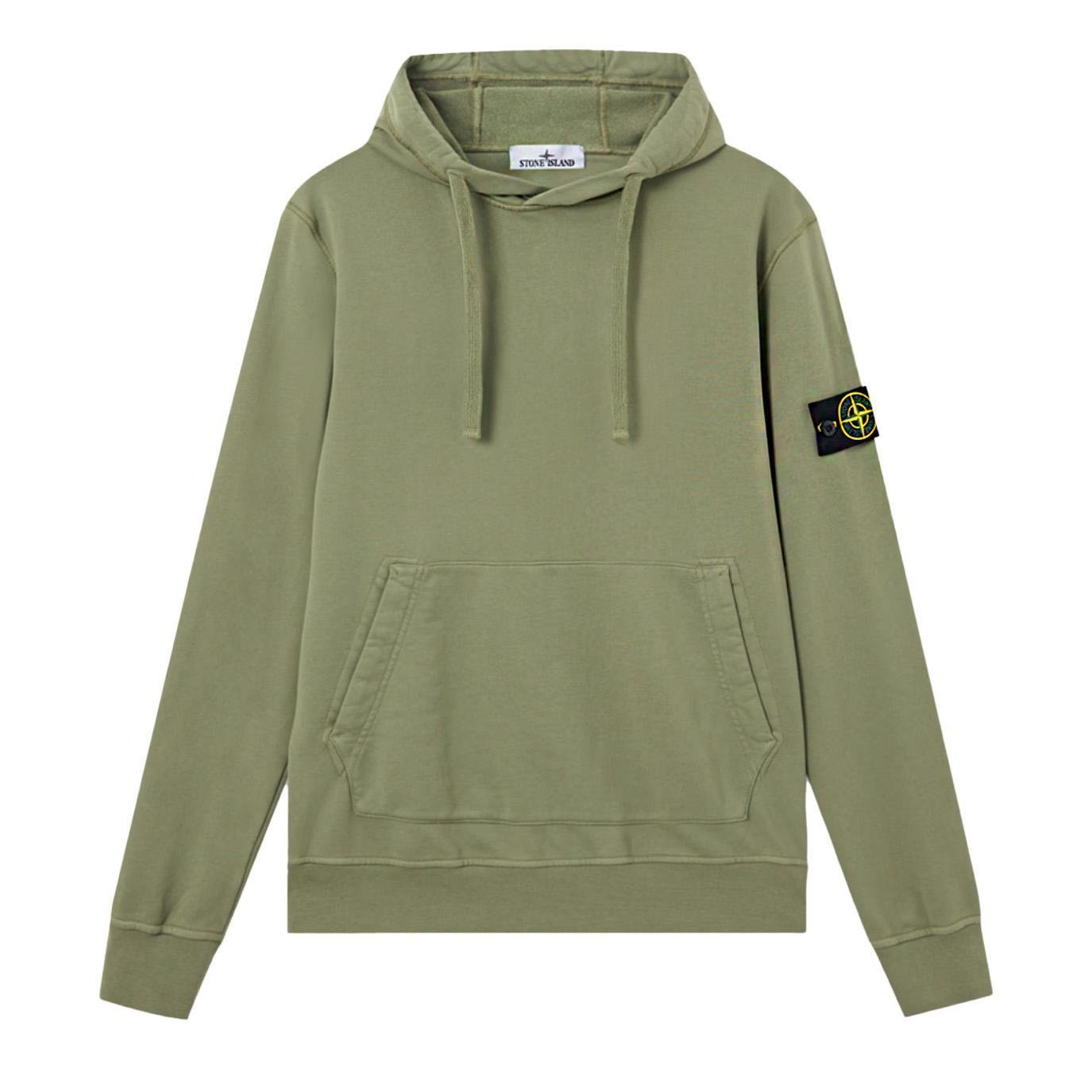 Stone Island Cotton Fleece Hooded Sweatshirt in Sage GreenHoodies & Zip - UpsStone IslandDPUS Designer Outlet8053813464868SStone Island Cotton Fleece Hooded Sweatshirt in Sage Green