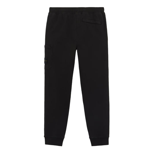 Stone Island Cotton Fleece Joggers in Black