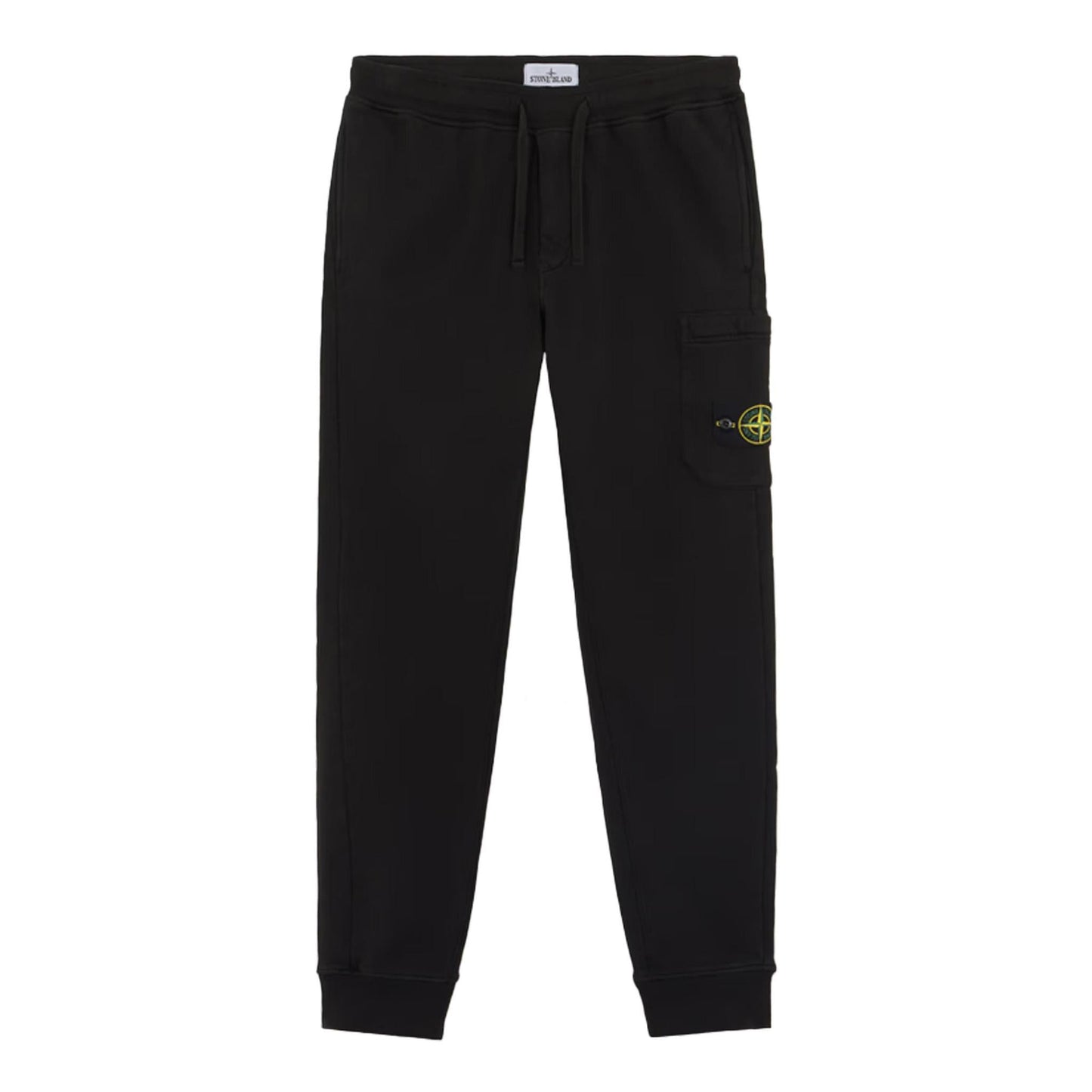 Stone Island Cotton Fleece Joggers in Black