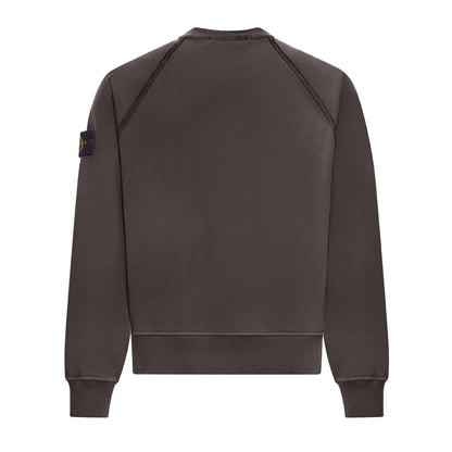 Stone Island Cotton Fleece Oversized Raglan Sleeved Crewneck Sweatshirt in Lead GreySweatshirtsStone IslandDPUS Designer Outlet8053813483227XSStone Island Cotton Fleece Oversized Raglan Sleeved Crewneck Sweatshirt in Lead Grey