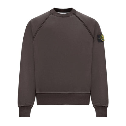 Stone Island Cotton Fleece Oversized Raglan Sleeved Crewneck Sweatshirt in Lead GreySweatshirtsStone IslandDPUS Designer Outlet8053813483227XSStone Island Cotton Fleece Oversized Raglan Sleeved Crewneck Sweatshirt in Lead Grey