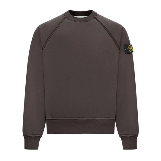 Stone Island Cotton Fleece Oversized Raglan Sleeved Crewneck Sweatshirt in Lead GreySweatshirtsStone IslandDPUS Designer Outlet8053813483227XSStone Island Cotton Fleece Oversized Raglan Sleeved Crewneck Sweatshirt in Lead Grey