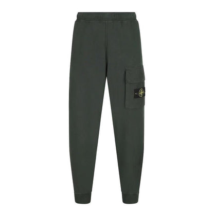 Stone Island Cotton Fleece Regular Fit Joggers in JuniperTrousersStone IslandDPUS Designer Outlet8053813438197SStone Island Cotton Fleece Regular Fit Joggers in Juniper