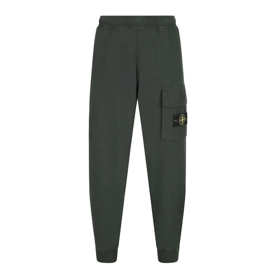 Stone Island Cotton Fleece Regular Fit Joggers in JuniperTrousersStone IslandDPUS Designer Outlet8053813438197SStone Island Cotton Fleece Regular Fit Joggers in Juniper