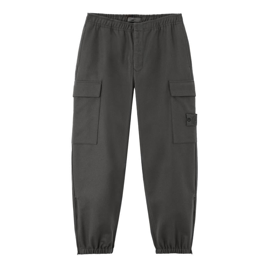 Stone Island Cotton Fleece Regular Fit Joggers in Lead GreyTrousersStone IslandDPUS Designer Outlet8053813432638SStone Island Cotton Fleece Regular Fit Joggers in Lead Grey