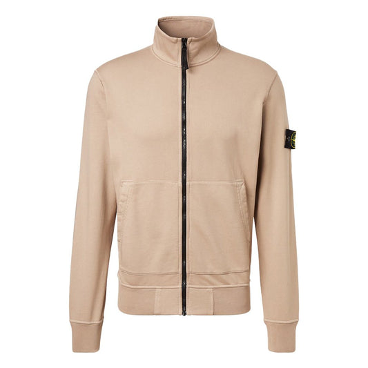 Stone Island Cotton Fleece Track JacketCoats & JacketsStone IslandDPUS Designer OutletDesertSStone Island Cotton Fleece Track Jacket