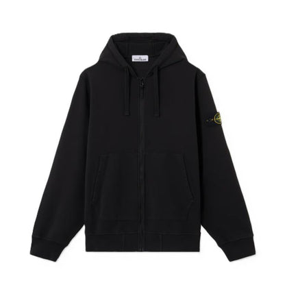 Stone Island Cotton Fleece Zip - Up Hooded Sweatshirt in BlackHoodies & Zip - UpsStone IslandDPUS Designer Outlet8053813472870XSStone Island Cotton Fleece Zip - Up Hooded Sweatshirt in Black