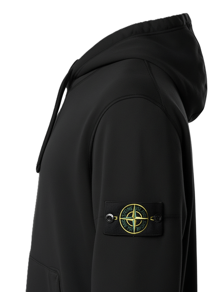 Stone Island Cotton Fleece Zip - Up Hooded Sweatshirt in BlackHoodies & Zip - UpsStone IslandDPUS Designer Outlet8053813472870XSStone Island Cotton Fleece Zip - Up Hooded Sweatshirt in Black