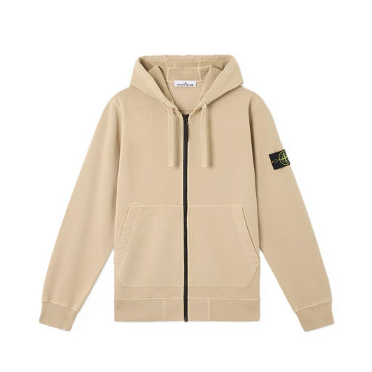 Stone Island Cotton Fleece Zip - Up Hooded Sweatshirt in DesertHoodies & Zip - UpsStone IslandDPUS Designer OutletXSStone Island Cotton Fleece Zip - Up Hooded Sweatshirt in Desert
