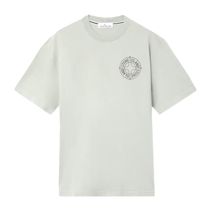Stone Island Cotton Jersey "Outline Compass" T-ShirtT-ShirtsStone IslandDPUS Designer Outlet8053819112916Sage GreenSStone Island Cotton Jersey "Outline Compass" T-Shirt