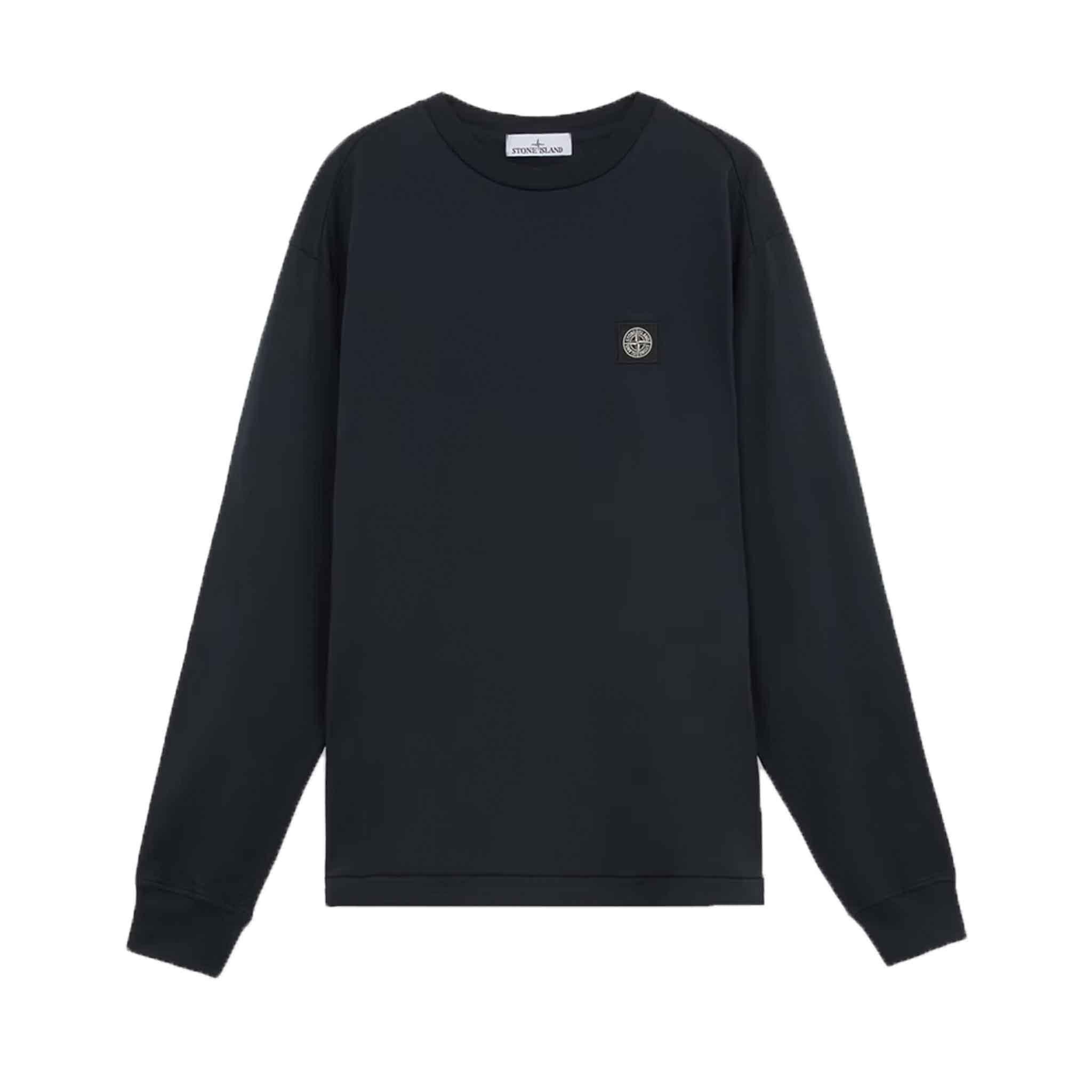 Stone Island Cotton Jersey Slim Fit Long Sleeve T-Shirt in Navy BlueT-ShirtsStone IslandDPUSSStone Island Cotton Jersey Slim Fit Long Sleeve T-Shirt in Navy Blue