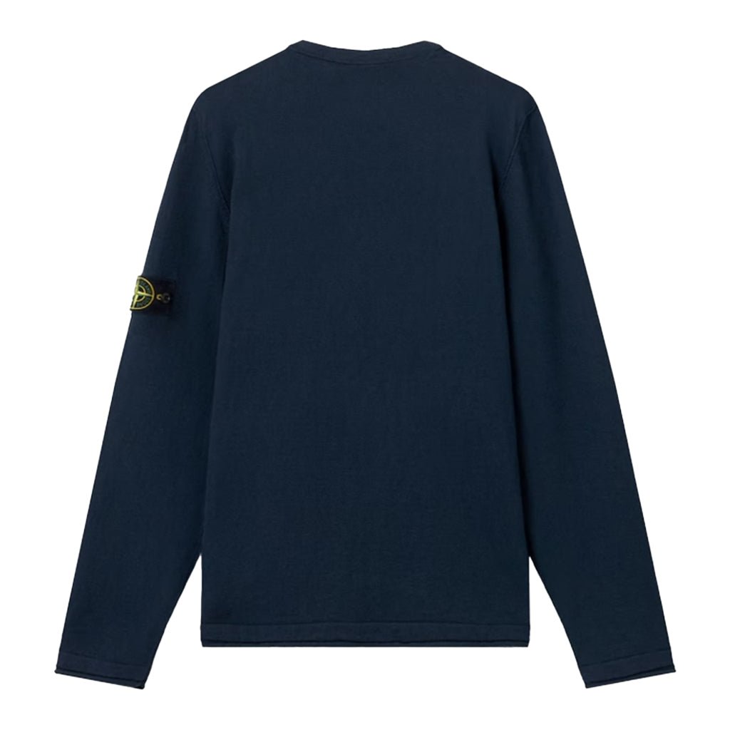 Stone Island Cotton Nylon Crewneck KnitSweatshirtsStone IslandDPUS Designer OutletNavy BlueSStone Island Cotton Nylon Crewneck Knit