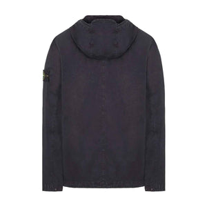 Stone Island Cotton 'Old' Effect' Hooded Overshirt in Navy BlueOvershirtStone IslandDPUS8052572956805SStone Island Cotton 'Old' Effect' Hooded Overshirt in Navy Blue