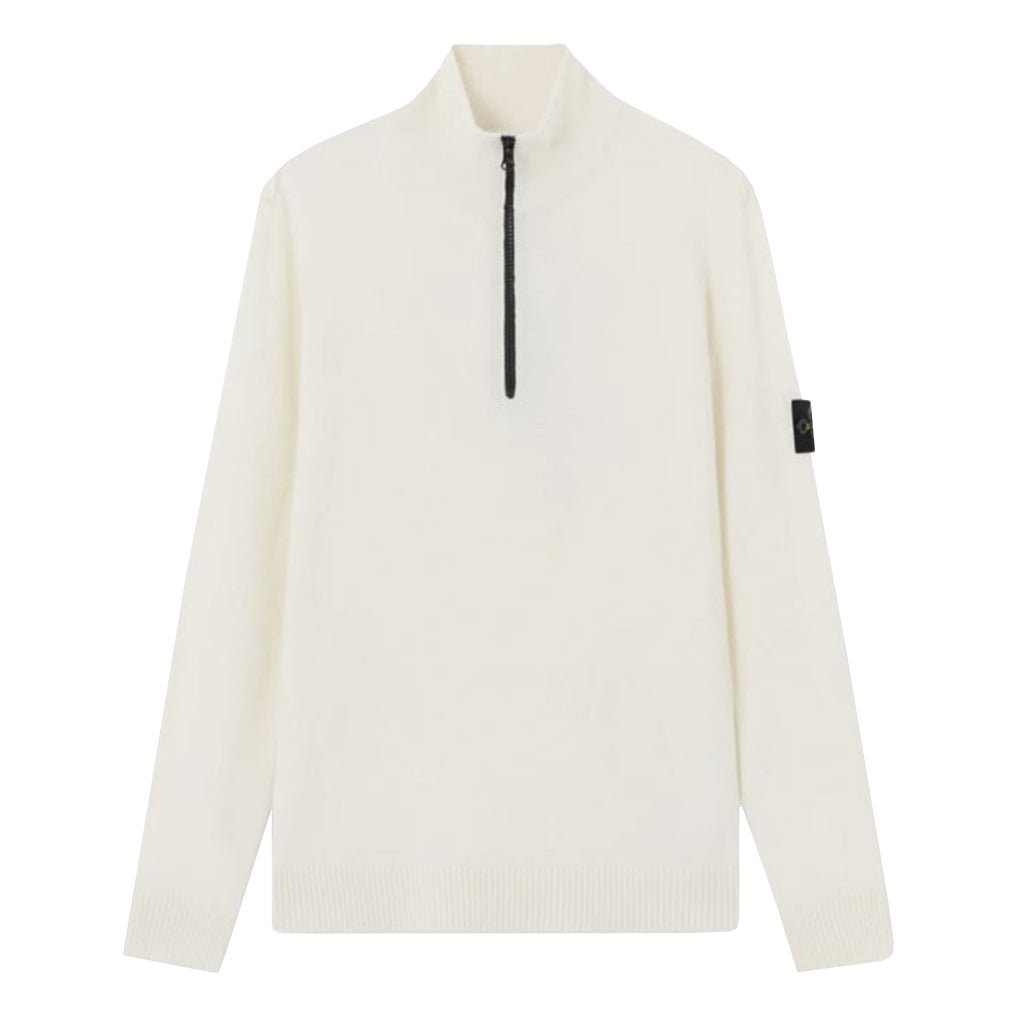 Stone Island Cotton Quarter - Zip KnitKnitwearStone IslandDPUS Designer OutletIvorySStone Island Cotton Quarter - Zip Knit