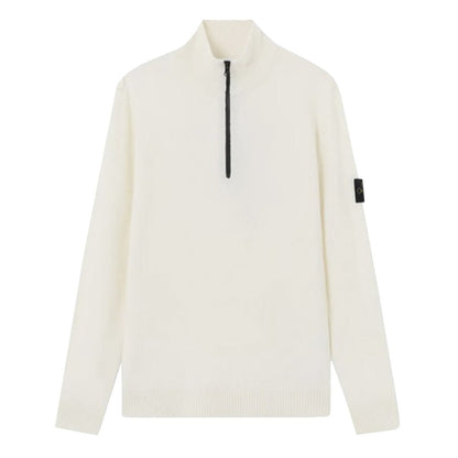 Stone Island Cotton Quarter - Zip KnitKnitwearStone IslandDPUS Designer OutletIvorySStone Island Cotton Quarter - Zip Knit