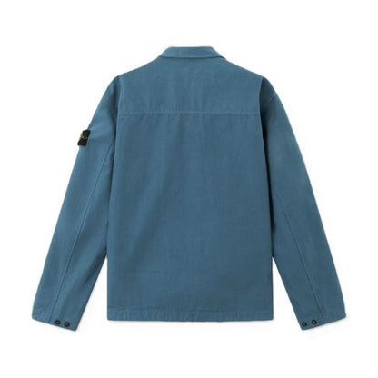 Stone Island Cotton Ripstop Overshirt in Dark Teal GreenCoats & JacketsStone IslandDPUS Designer Outlet8053813452308SStone Island Cotton Ripstop Overshirt in Dark Teal Green
