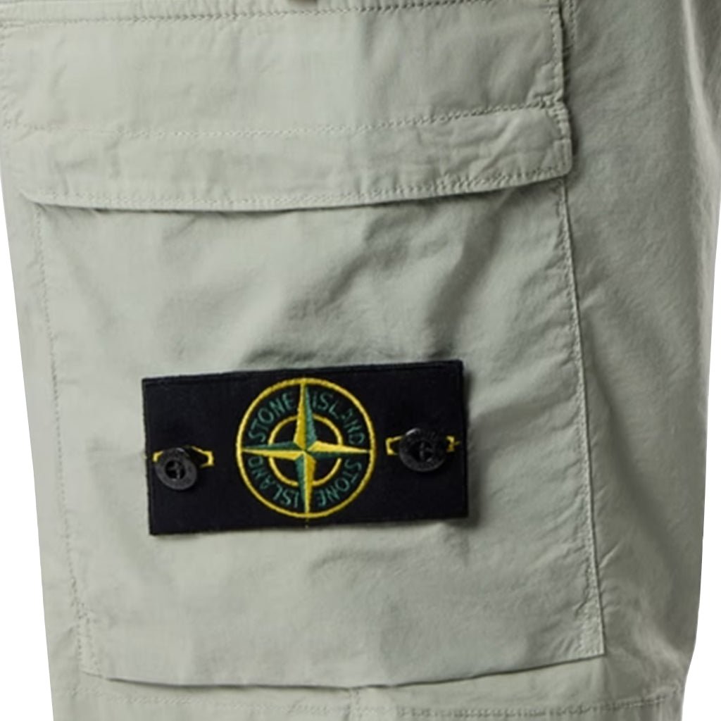 Stone Island Cotton Tela "Paracadute" Cargo ShortsShortsStone IslandDPUS Designer Outlet8053819228198Sage Green30Stone Island Cotton Tela "Paracadute" Cargo Shorts