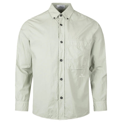 [Stone Island] Cotton Tela "Paracadute" ShirtShirtsStone IslandDPUS Designer Outlet8053819381879Sage GreenM[Stone Island] Cotton Tela "Paracadute" Shirt