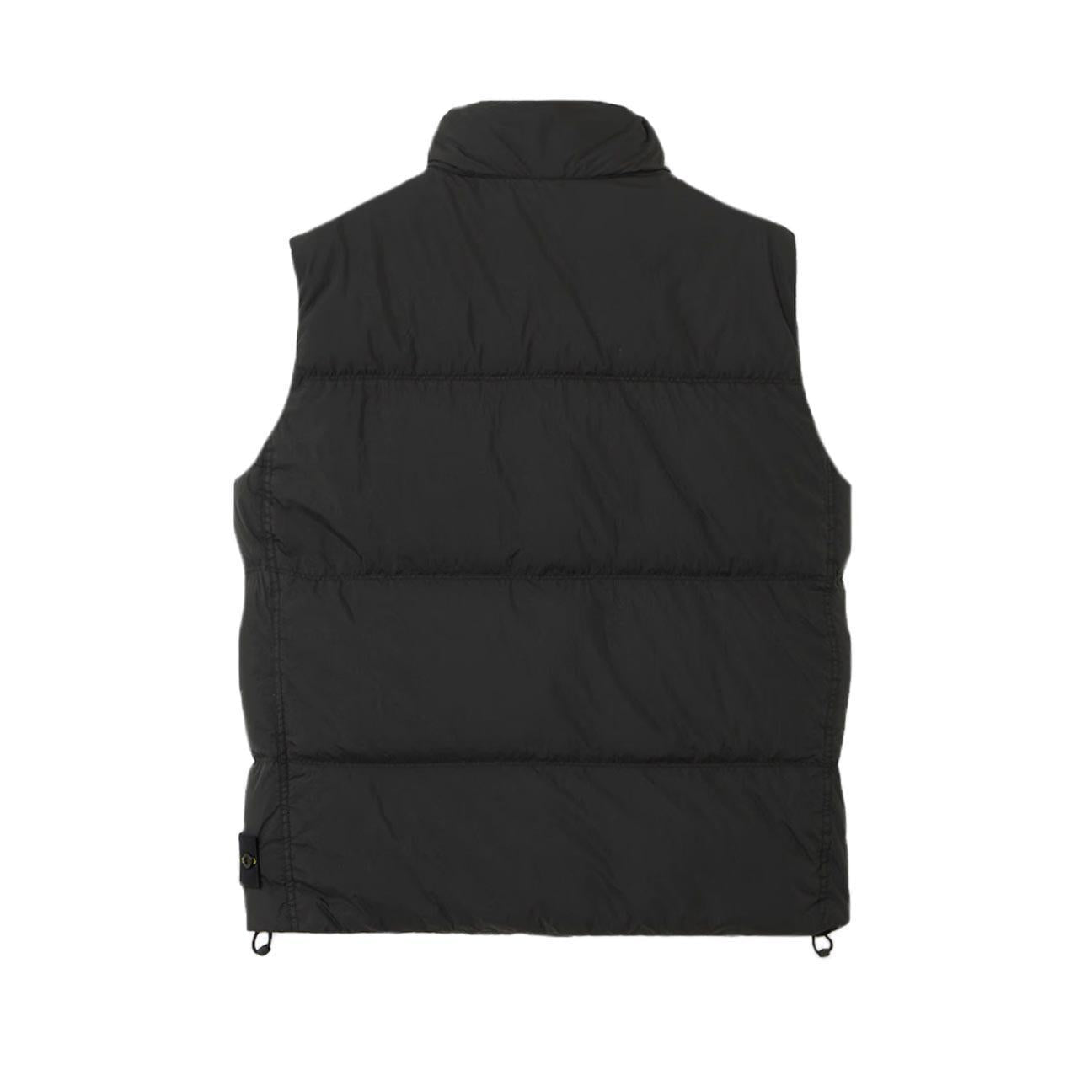 Stone Island Crinkle Reps NY Down Vest in Black