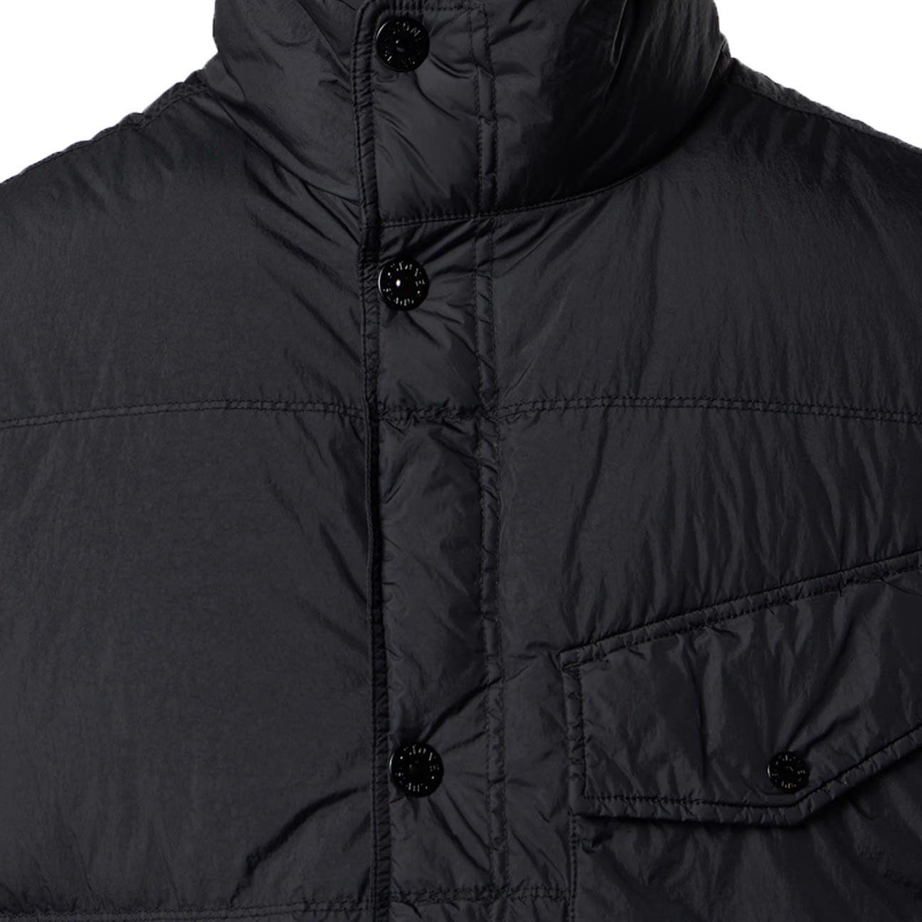 Stone Island Crinkle Reps NY Down Vest in Black