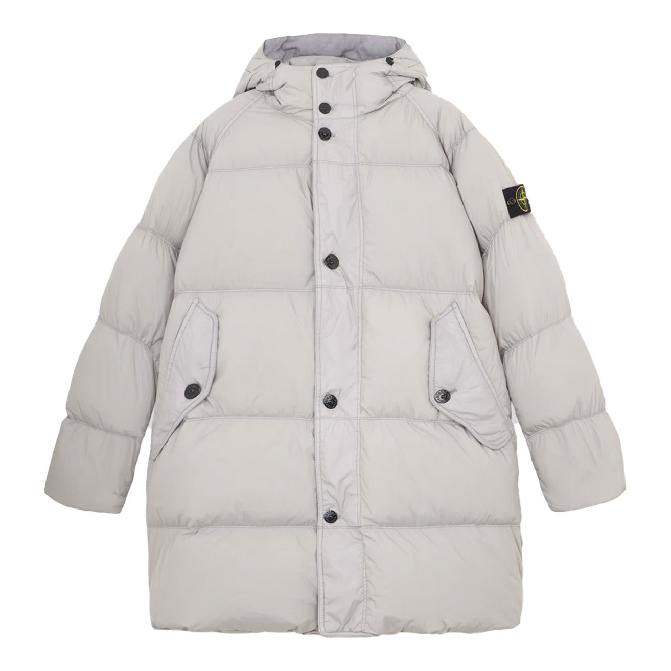 Stone Island Crinkle Reps R NY Down Parka in Grey DPUS Designer Outlet