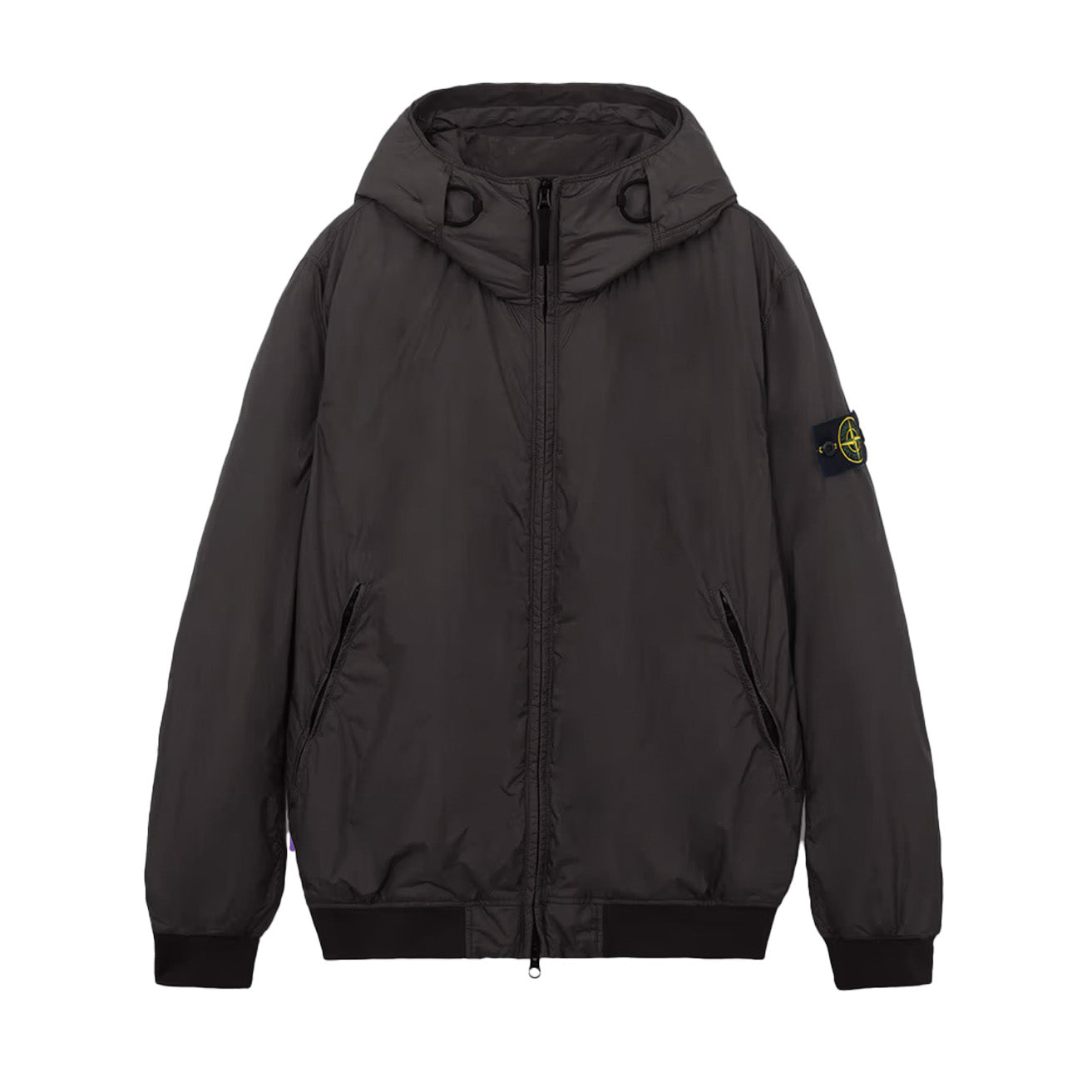 Stone Island Crinkle Reps R - NY Hooded Blouson With Primaloft in Lead GreyCoats & JacketsStone IslandDPUSSStone Island Crinkle Reps R - NY Hooded Blouson With Primaloft in Lead Grey