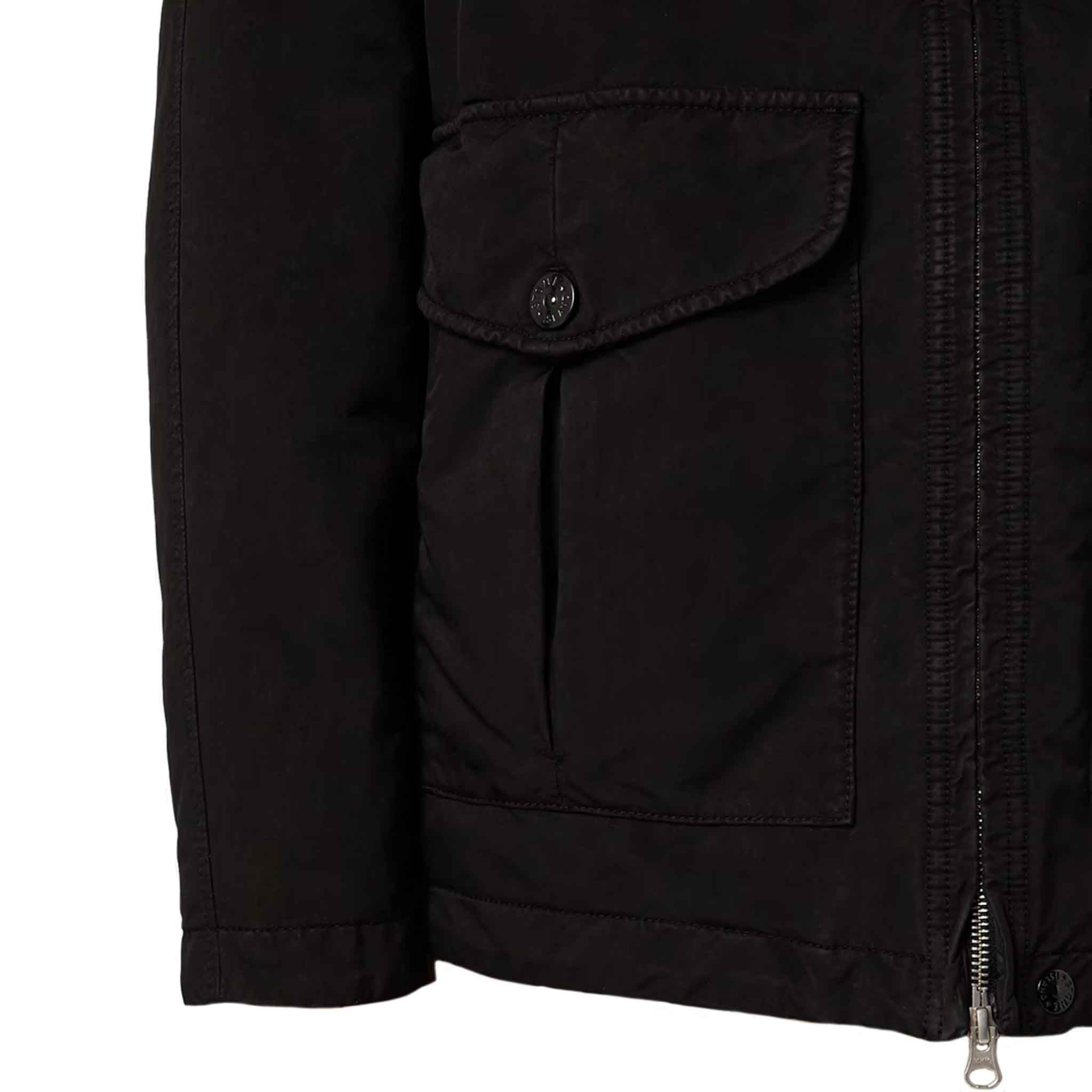 Stone Island David - TC Hooded Down Parka in BlackCoats & JacketsStone IslandDPUSSStone Island David - TC Hooded Down Parka in Black