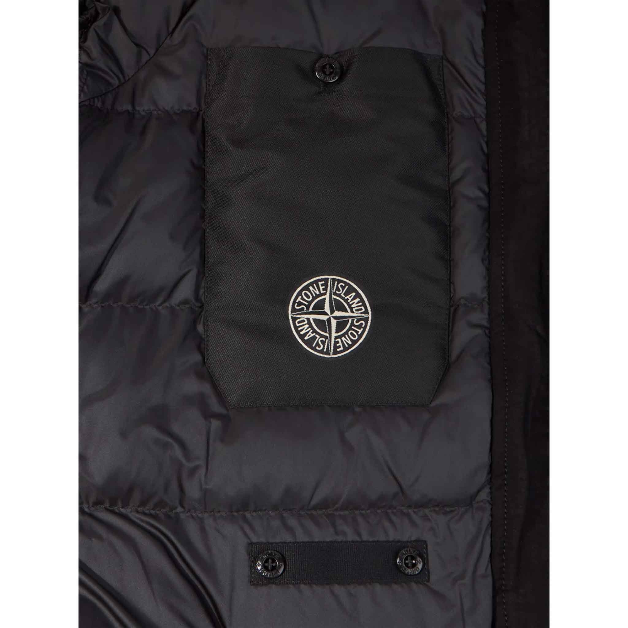 Stone Island David - TC Hooded Down Parka in BlackCoats & JacketsStone IslandDPUSSStone Island David - TC Hooded Down Parka in Black