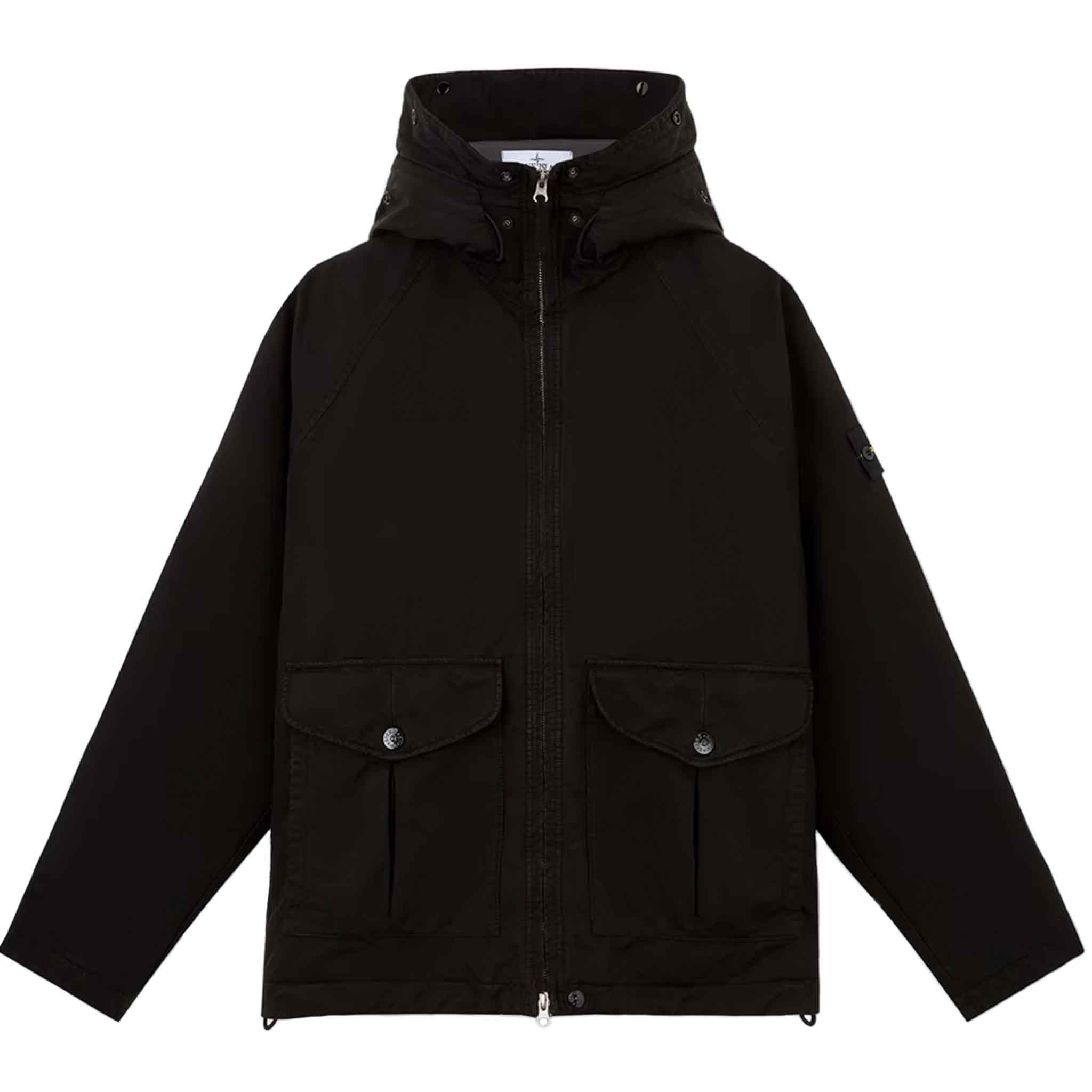 Stone Island David - TC Hooded Down Parka in BlackCoats & JacketsStone IslandDPUSSStone Island David - TC Hooded Down Parka in Black