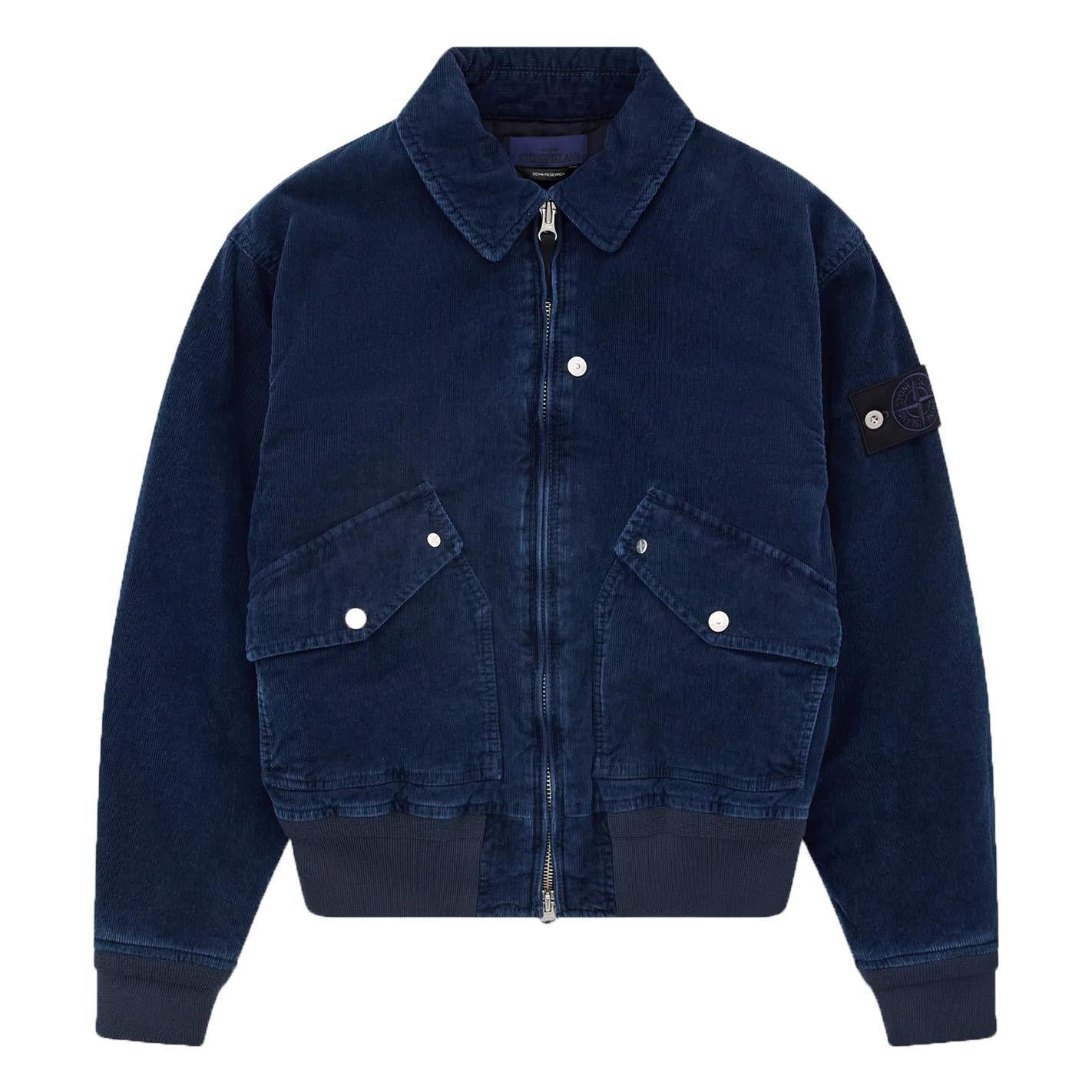 Stone Island Denim Research Micro Corduroy - Rinsed Bomber JacketCoats & JacketsStone IslandDPUS Designer Outlet203000814268053813537302MStone Island Denim Research Micro Corduroy - Rinsed Bomber Jacket