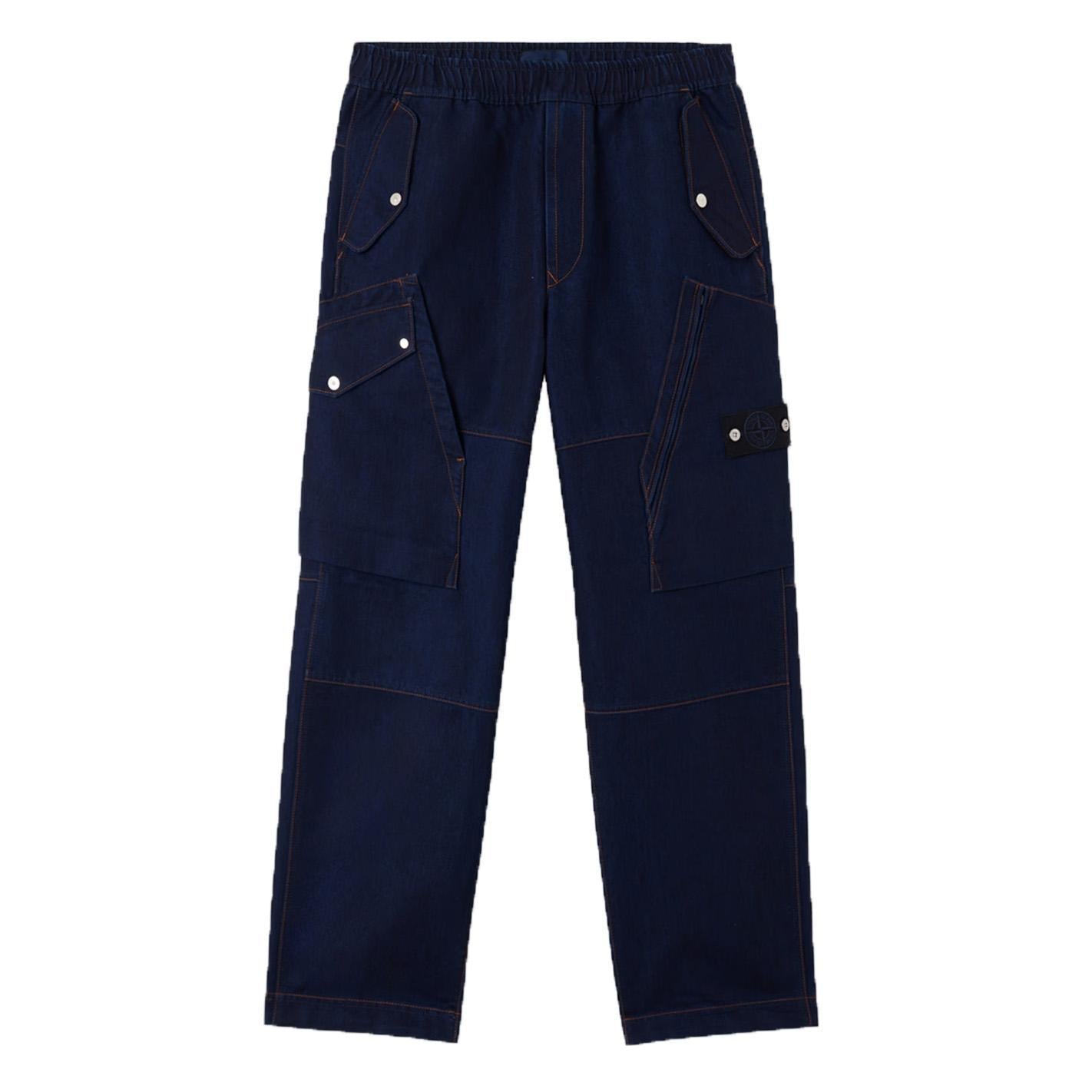 Stone Island Denim Research Polypropylene Denim - Light Rinsed Loose Fit CargoTrousersStone IslandDPUS Designer Outlet805381354307531Stone Island Denim Research Polypropylene Denim - Light Rinsed Loose Fit Cargo