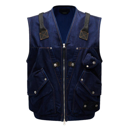 Stone Island Denim Research Polypropylene Denim Light - Rinsed Utility VestTopStone IslandDPUS Designer Outlet203000856608053813535391MStone Island Denim Research Polypropylene Denim Light - Rinsed Utility Vest
