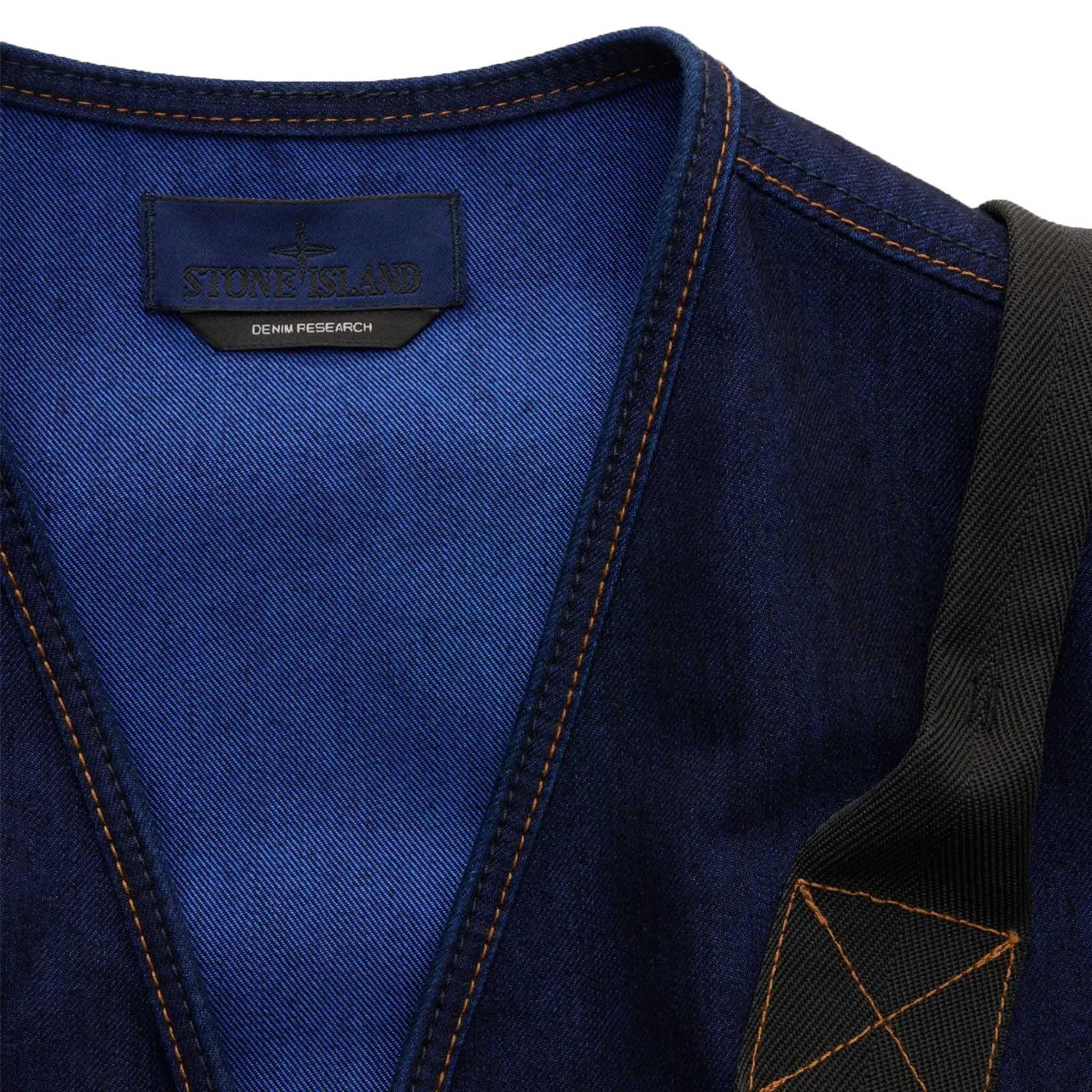 Stone Island Denim Research Polypropylene Denim Light - Rinsed Utility VestTopStone IslandDPUS Designer Outlet203000856608053813535391MStone Island Denim Research Polypropylene Denim Light - Rinsed Utility Vest