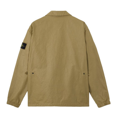 Stone Island Double - Coated Cotton Ripstop OvershirtOvershirtStone IslandDPUS Designer OutletMilitary GreenSStone Island Double - Coated Cotton Ripstop Overshirt