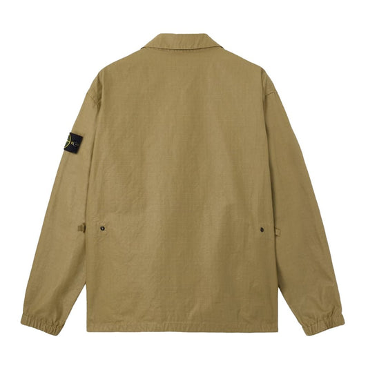 Stone Island Double - Coated Cotton Ripstop OvershirtOvershirtStone IslandDPUS Designer OutletMilitary GreenSStone Island Double - Coated Cotton Ripstop Overshirt