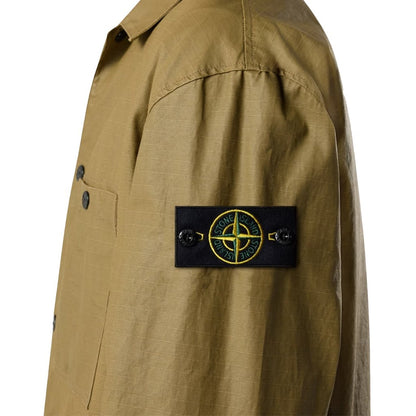 Stone Island Double - Coated Cotton Ripstop OvershirtOvershirtStone IslandDPUS Designer OutletMilitary GreenSStone Island Double - Coated Cotton Ripstop Overshirt