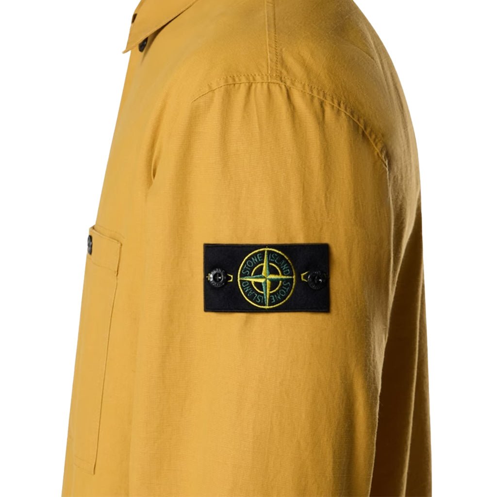 Stone Island Double - Coated Cotton Ripstop OvershirtOvershirtStone IslandDPUS Designer OutletMustardSStone Island Double - Coated Cotton Ripstop Overshirt