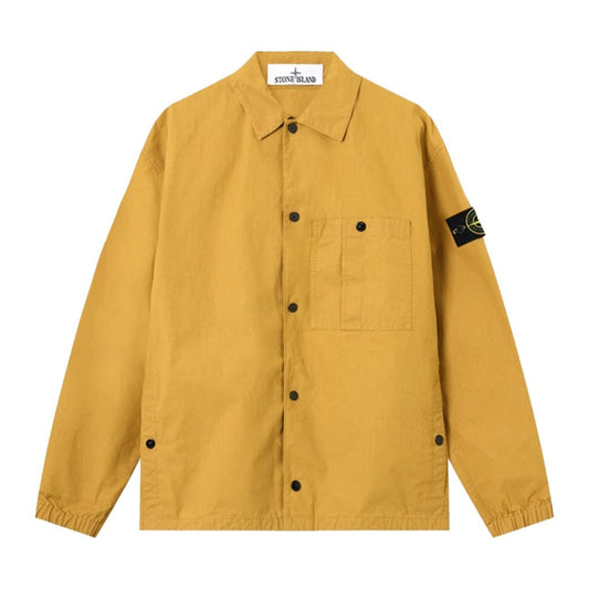 Stone Island Double - Coated Cotton Ripstop OvershirtOvershirtStone IslandDPUS Designer OutletMustardSStone Island Double - Coated Cotton Ripstop Overshirt