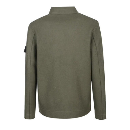 Stone Island Felted Wool Overshirt in Militray GreenOvershirtStone IslandDPUS Designer Outlet8053813447359MStone Island Felted Wool Overshirt in Militray Green