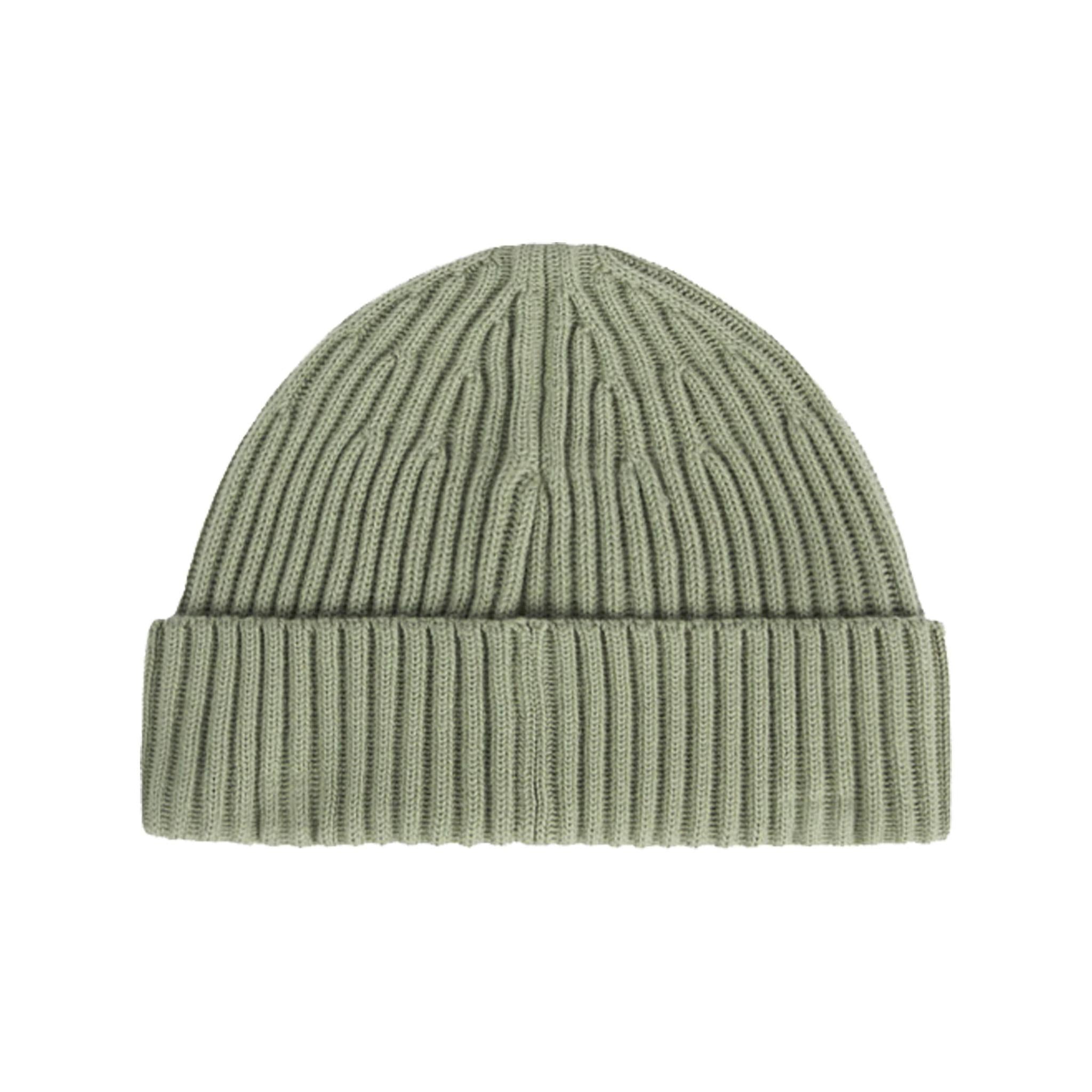 Stone Island Full Rib Beanie in Sage Green