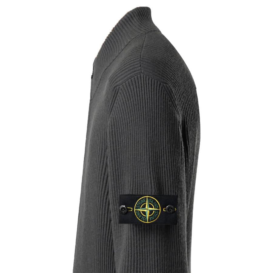 Stone Island Full Rib Wool Zip - Up Cardigan in Lead GreyHoodies & Zip - UpsStone IslandDPUS Designer Outlet8053813450656SStone Island Full Rib Wool Zip - Up Cardigan in Lead Grey