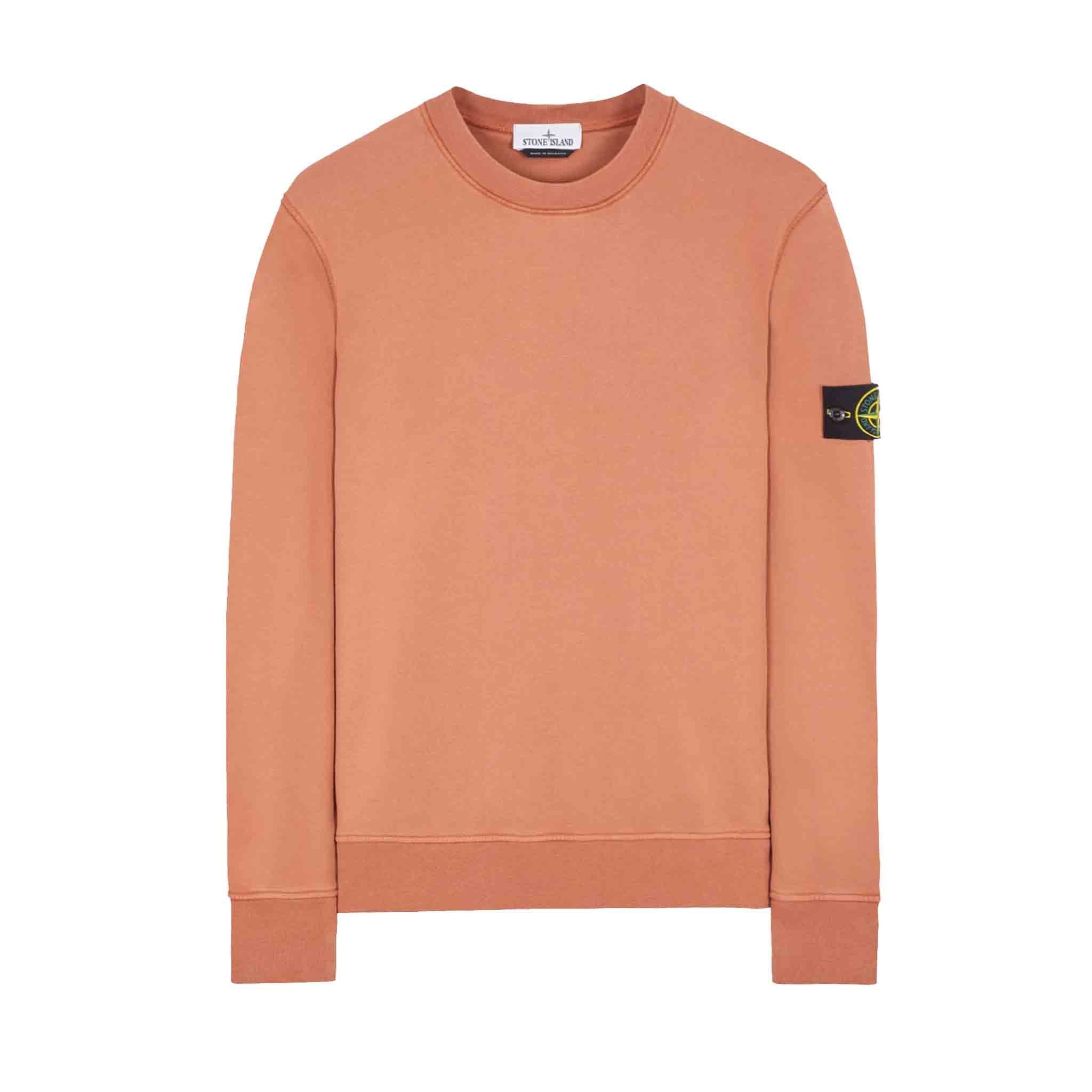 Stone Island Garment Dyed Crewneck Sweatshirt in RustSweatshirtsStone IslandDPUS8052572933264SStone Island Garment Dyed Crewneck Sweatshirt in Rust