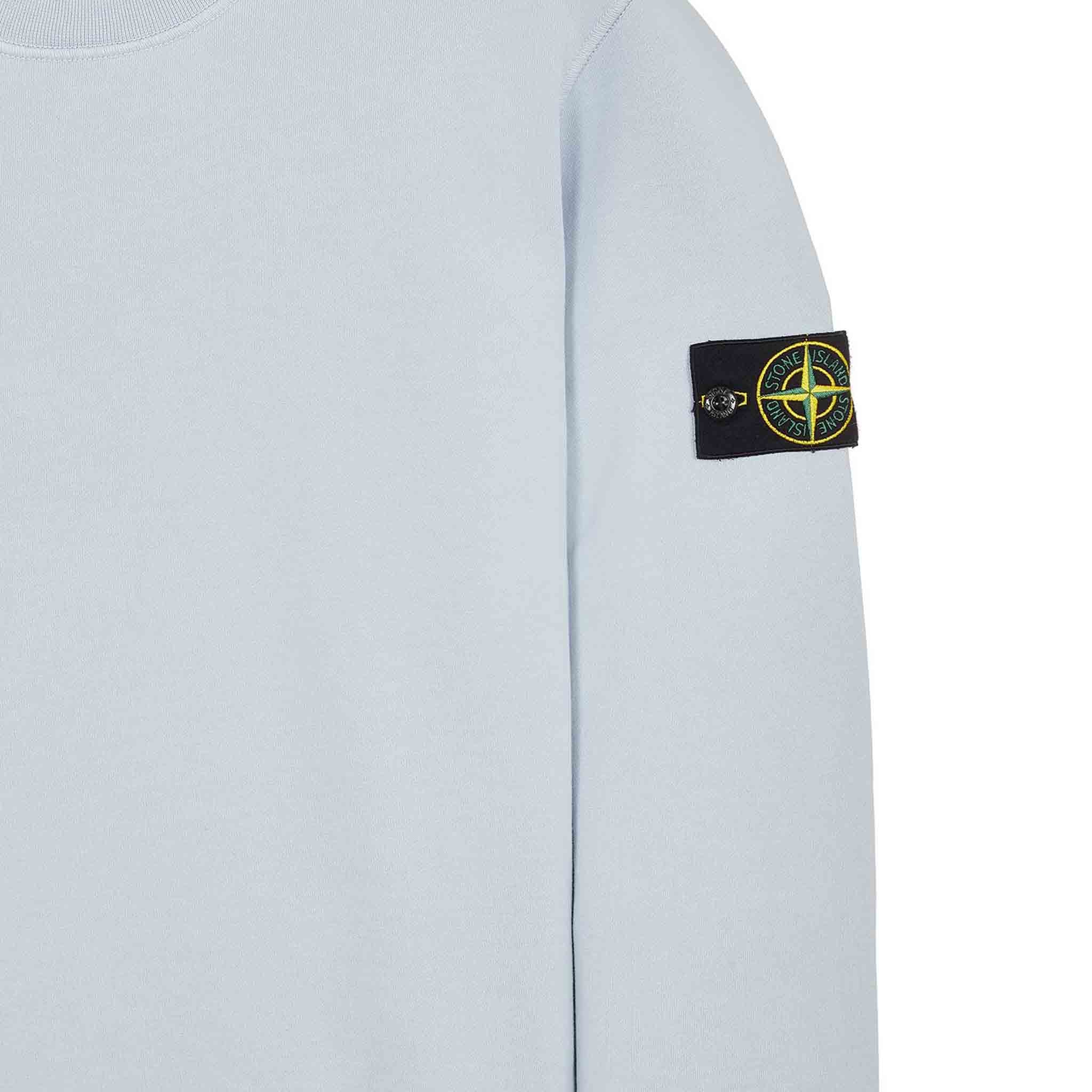 Stone Island Garment Dyed Crewneck Sweatshirt in Sky BlueSweatshirtsStone IslandDPUS8052572855467SStone Island Garment Dyed Crewneck Sweatshirt in Sky Blue