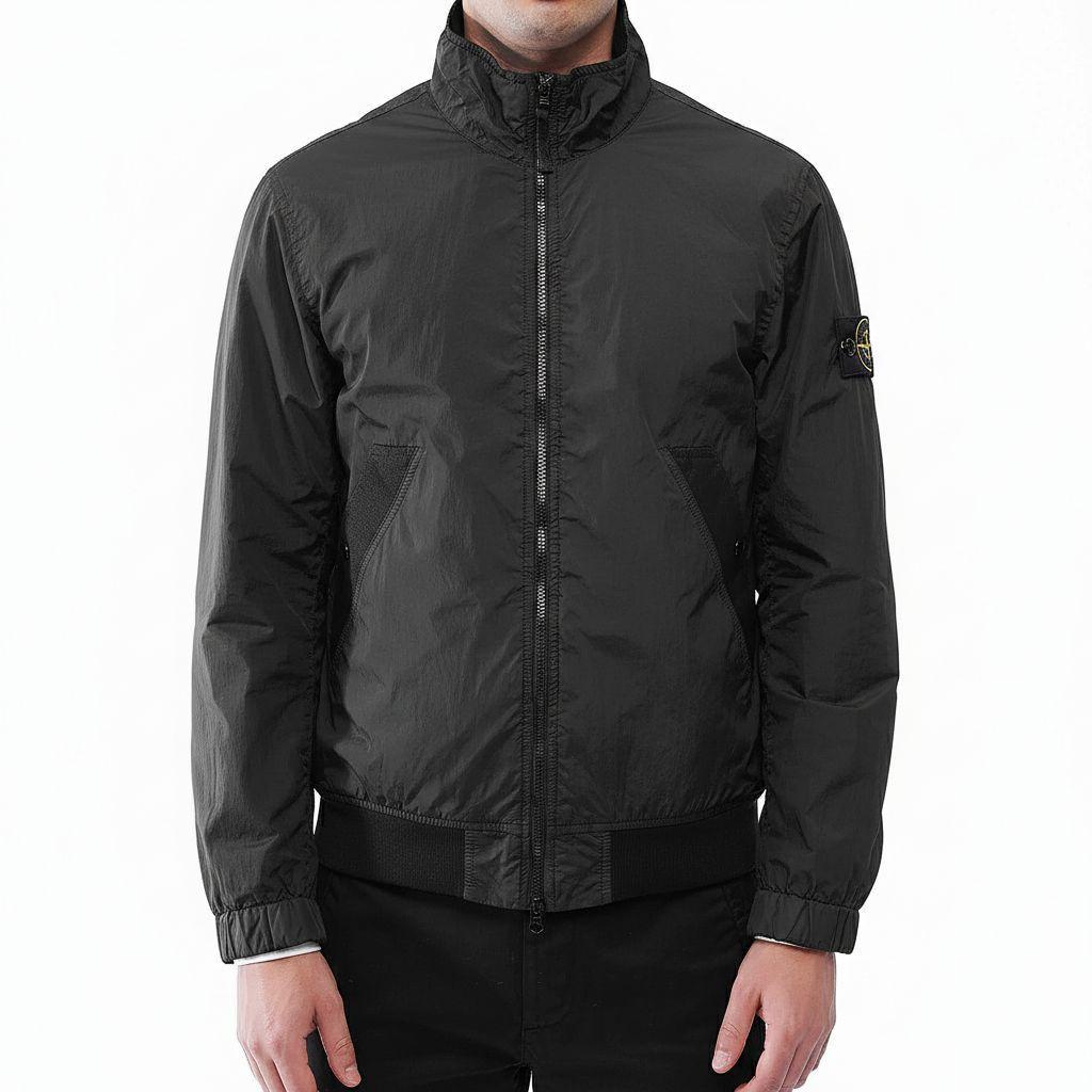 Stone Island Garment Dyed Crinkle Reps Ny Recycled Nylon Stand Collar JacketCoats & JacketsStone IslandDPUS Designer OutletBlackSStone Island Garment Dyed Crinkle Reps Ny Recycled Nylon Stand Collar Jacket