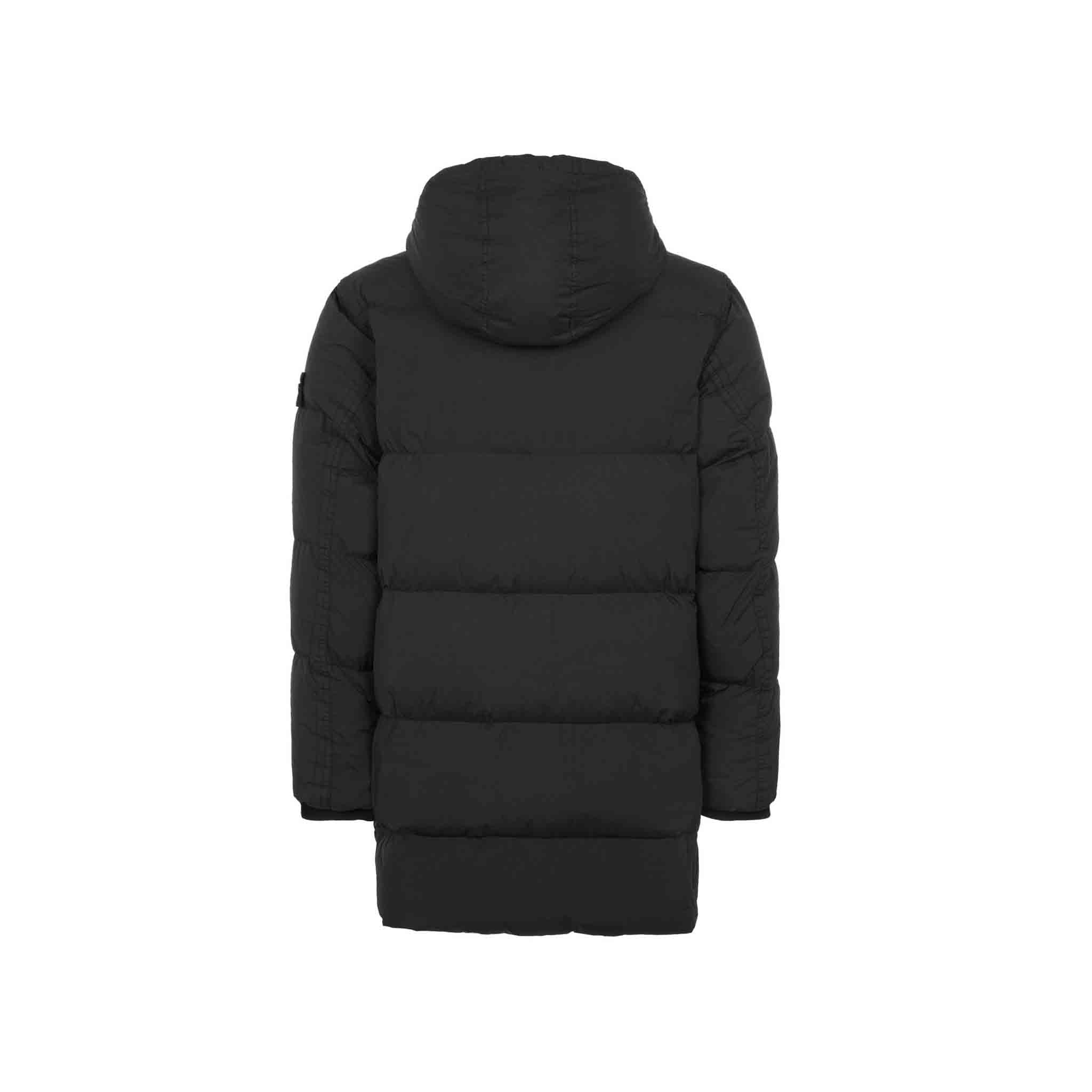 Stone Island Garment Dyed Crinkle Reps Quilted Down Coat in BlackCoats & JacketsStone IslandDPUS8052572723001SStone Island Garment Dyed Crinkle Reps Quilted Down Coat in Black