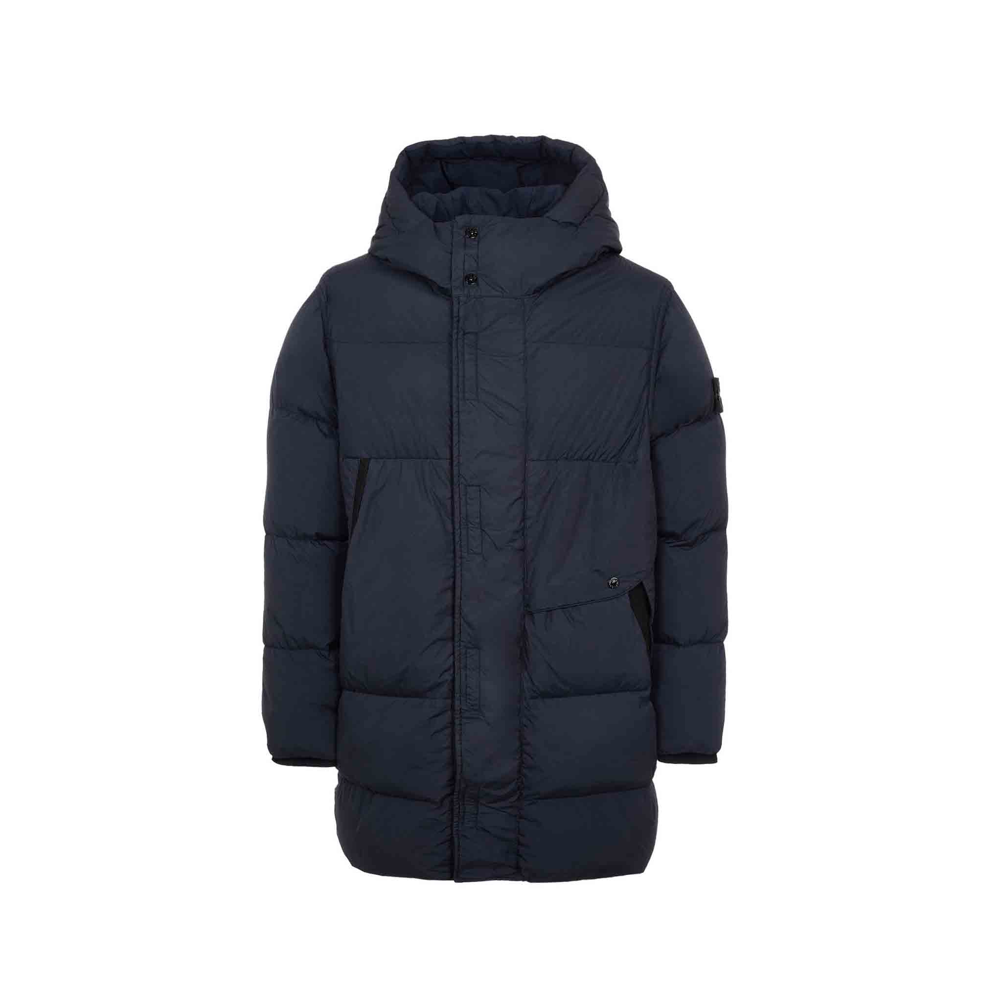 Stone Island Garment Dyed Crinkle Reps Quilted Down Coat in NavyCoats & JacketsStone IslandDPUS8052572736995SStone Island Garment Dyed Crinkle Reps Quilted Down Coat in Navy