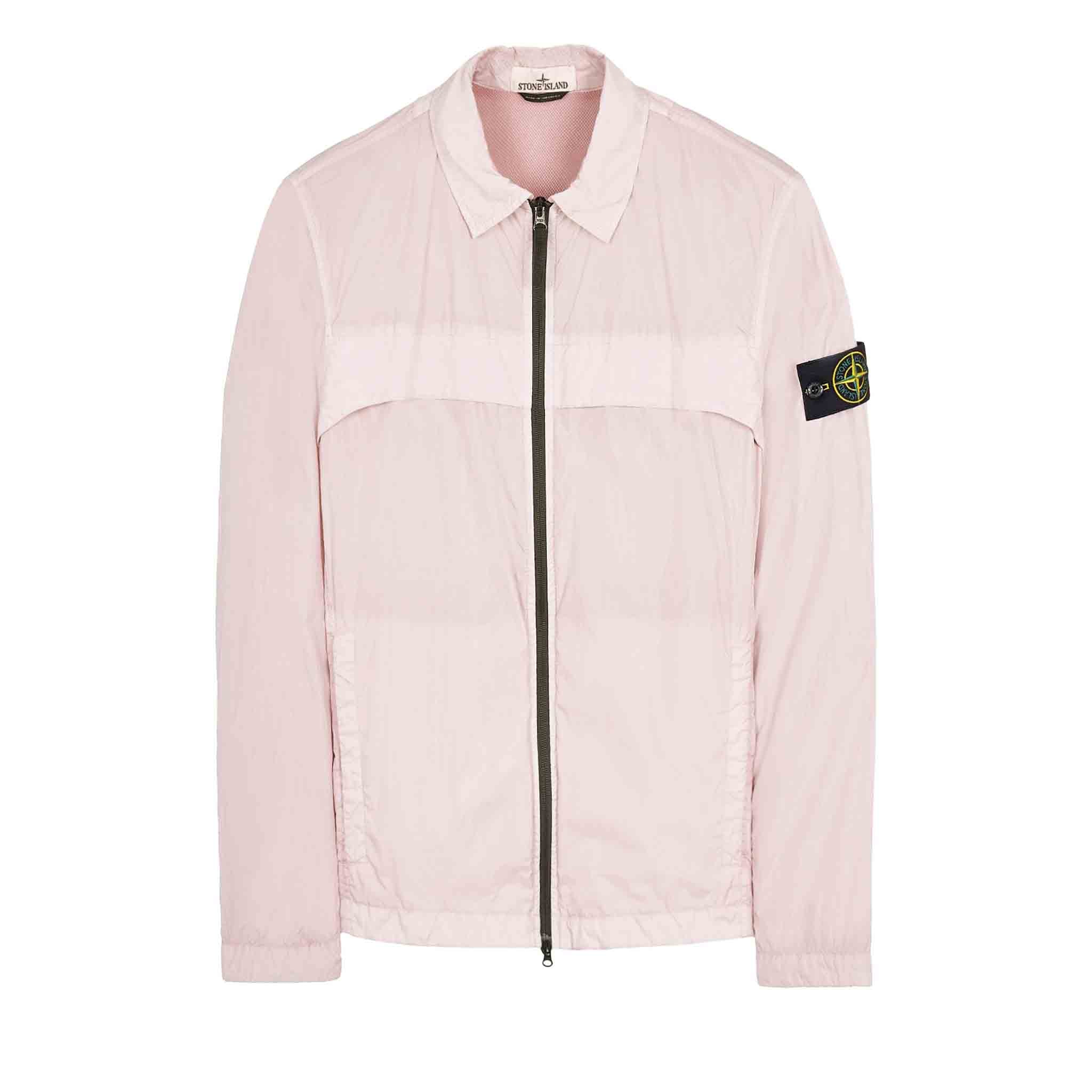 Stone Island Garment Dyed Crinkle Reps R - NY Overshirt in PinkOvershirtStone IslandDPUSSStone Island Garment Dyed Crinkle Reps R - NY Overshirt in Pink