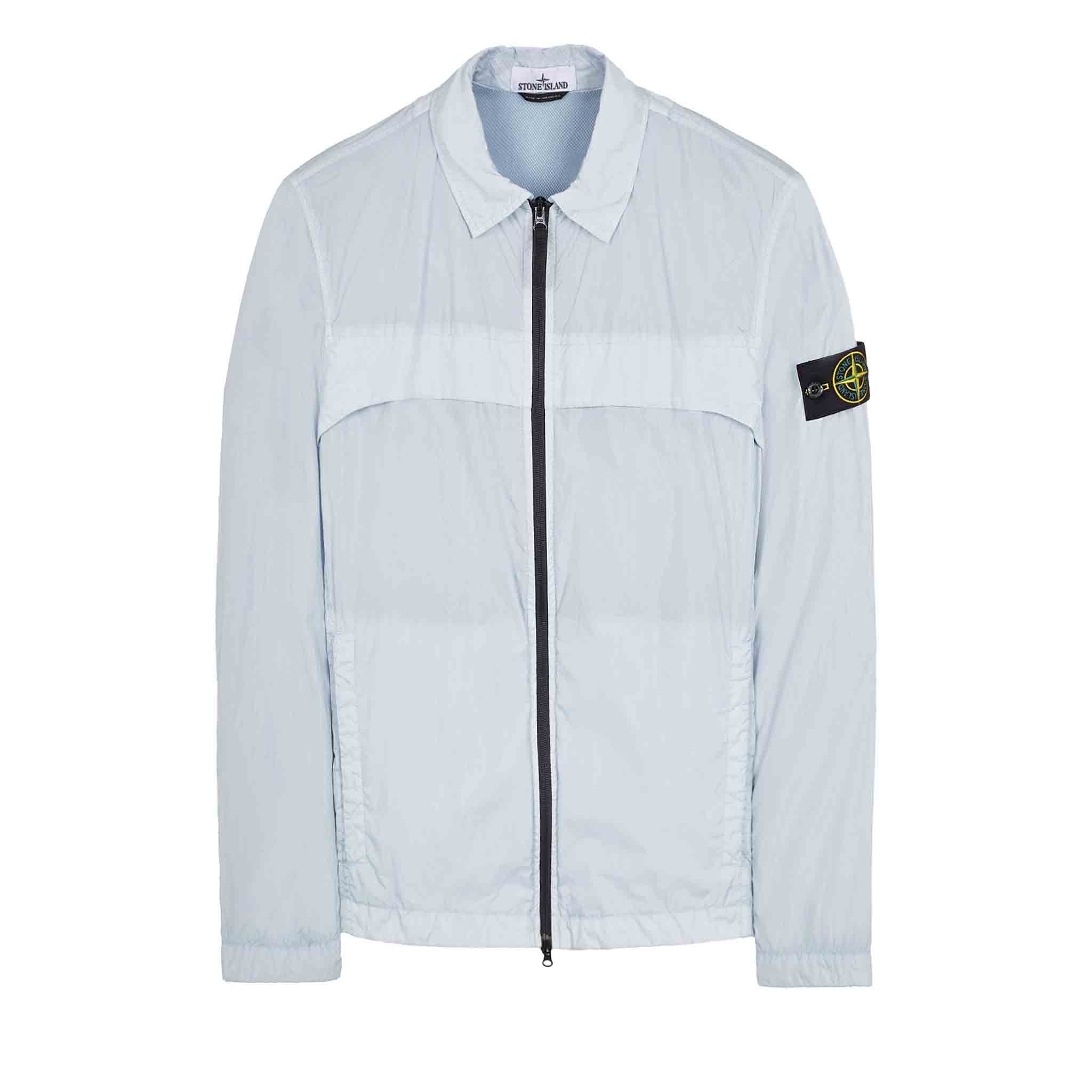 Stone Island Garment Dyed Crinkle Reps R - NY Overshirt in Sky BlueOvershirtStone IslandDPUSSStone Island Garment Dyed Crinkle Reps R - NY Overshirt in Sky Blue